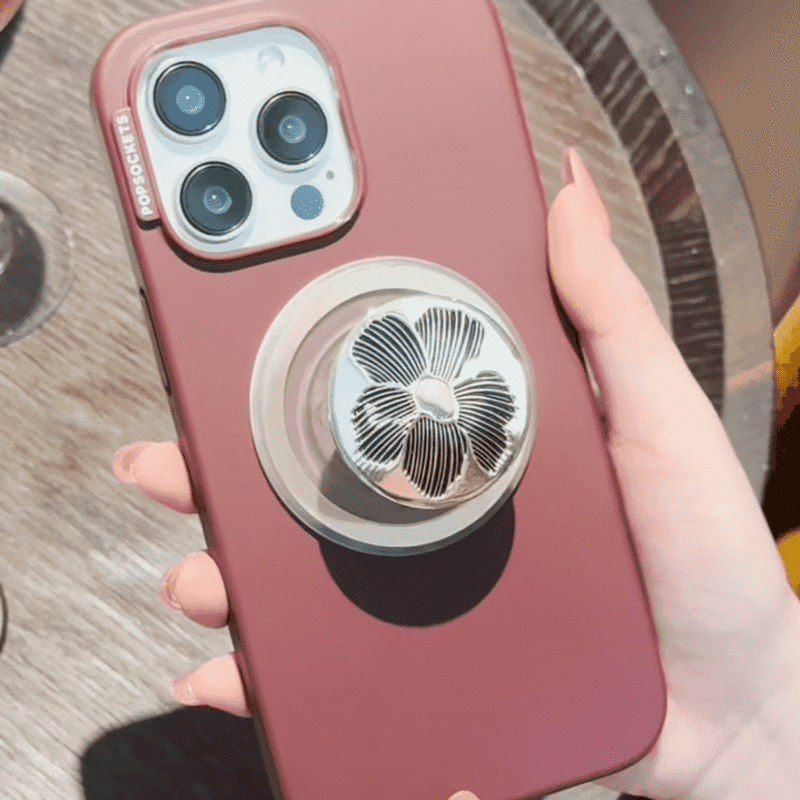 Enamel Mae Flower with Pearl — MagSafe PopGrip image number 2